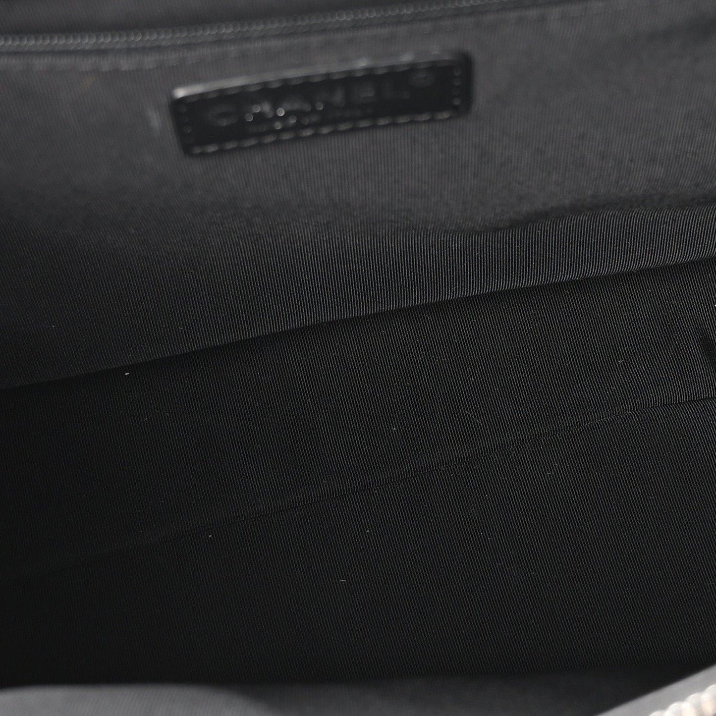 Amelia Lambskin Quilted Shopping Tote Black