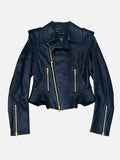 FENDI Leather Blue Size US 8 Jacket