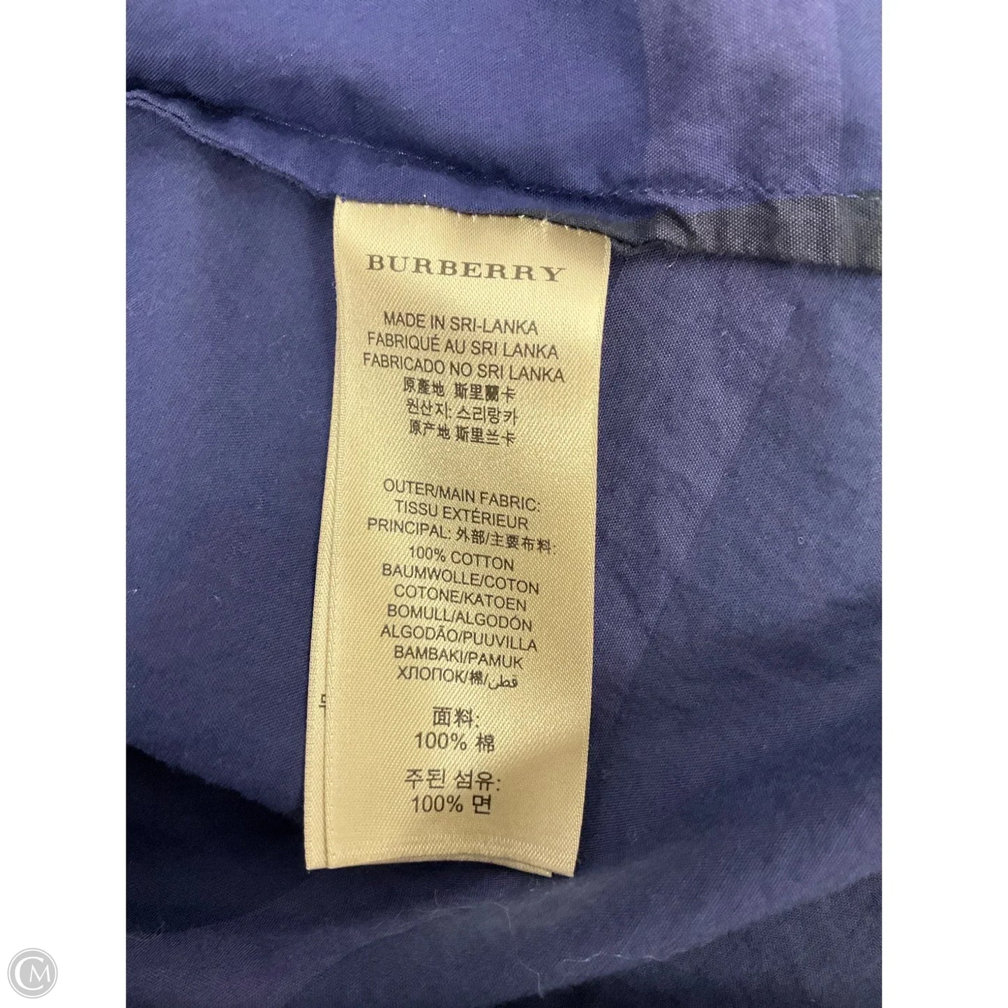 Blo  Luxury Designer By Burberry In Plaid Pattern, Size: Xs
