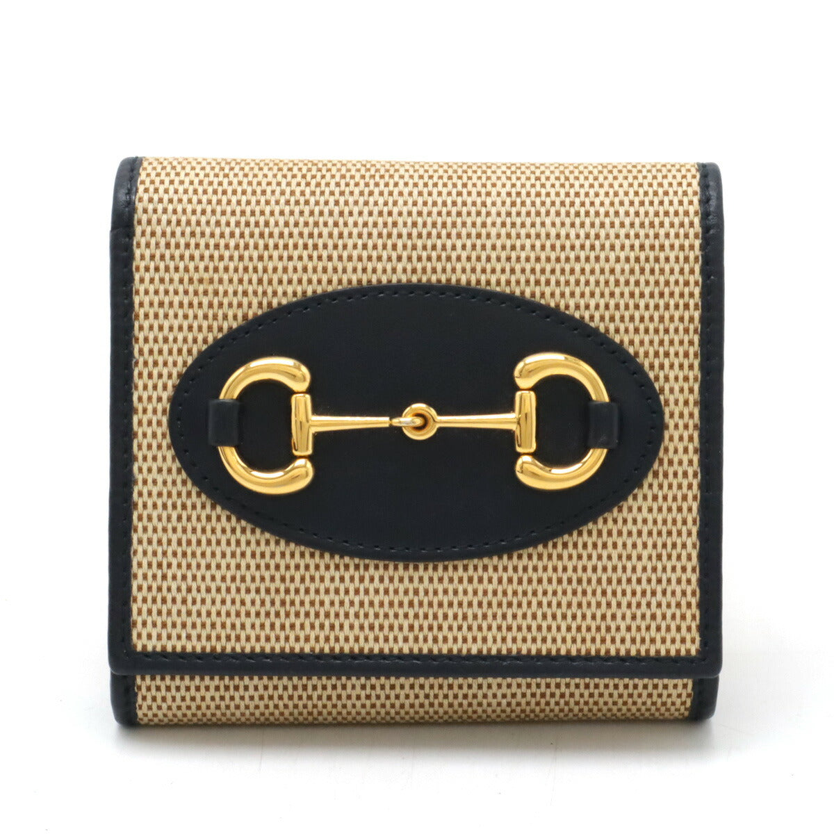 Gucci Horsebit 1955 Canvas Leather Wallet Limited