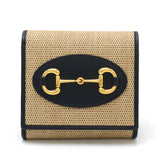 Gucci Horsebit 1955 Canvas Leather Wallet Limited