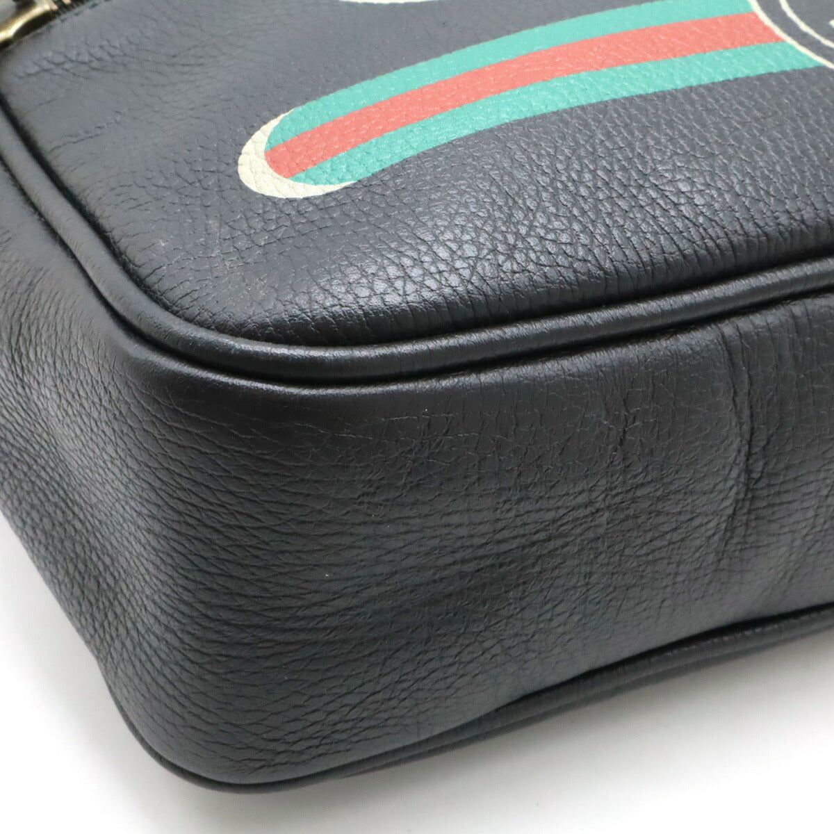 Gucci GUCCI Print Leather Shoulder Bag