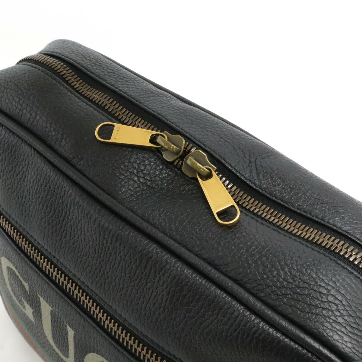 Gucci GUCCI Print Leather Shoulder Bag