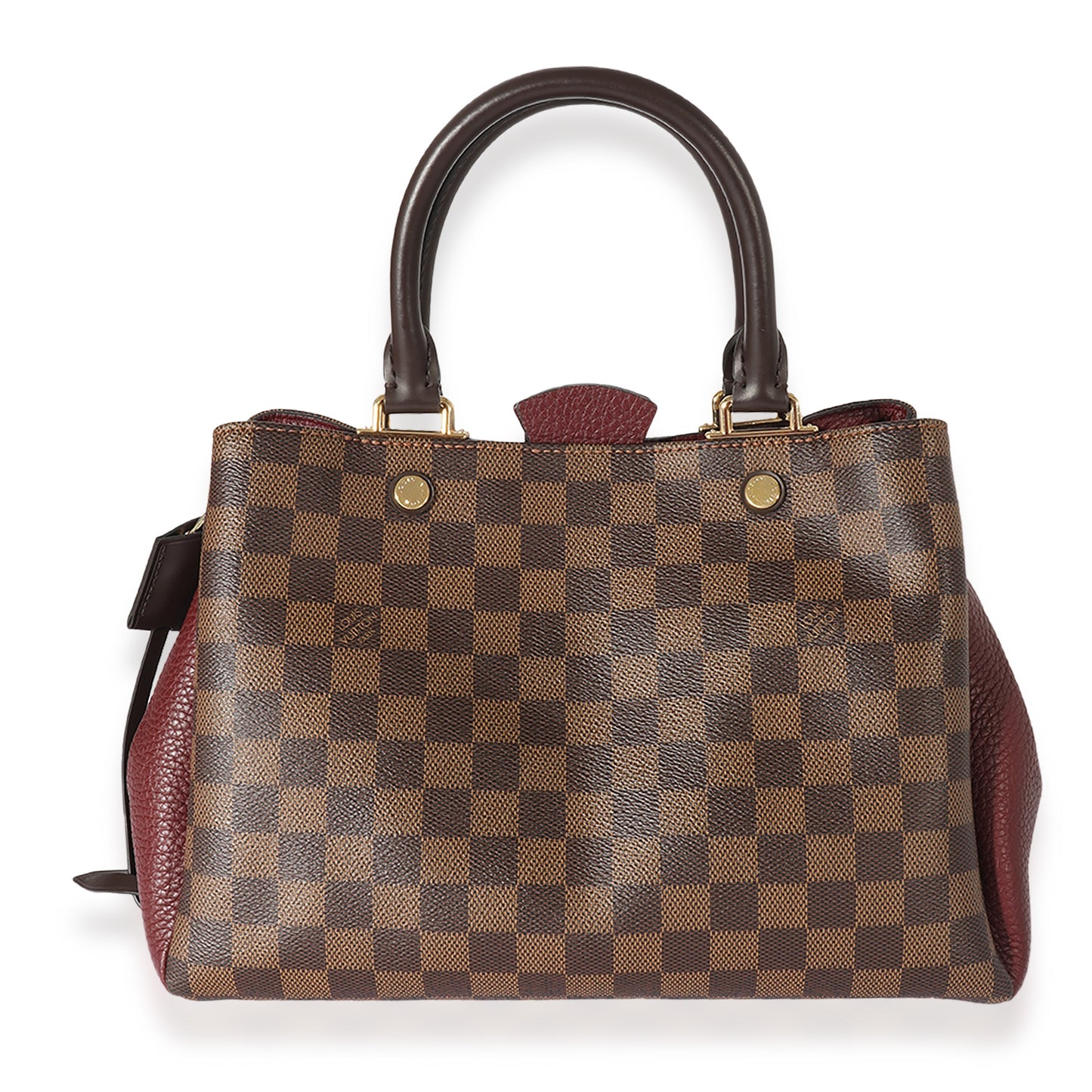 Louis Vuitton Louis Vuitton Damier Ebene Canvas & Bordeaux Leather Brittany