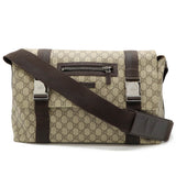 Gucci GG Plus PVC Leather Messenger Bag 122374