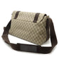 Gucci GG Plus PVC Leather Messenger Bag 122374