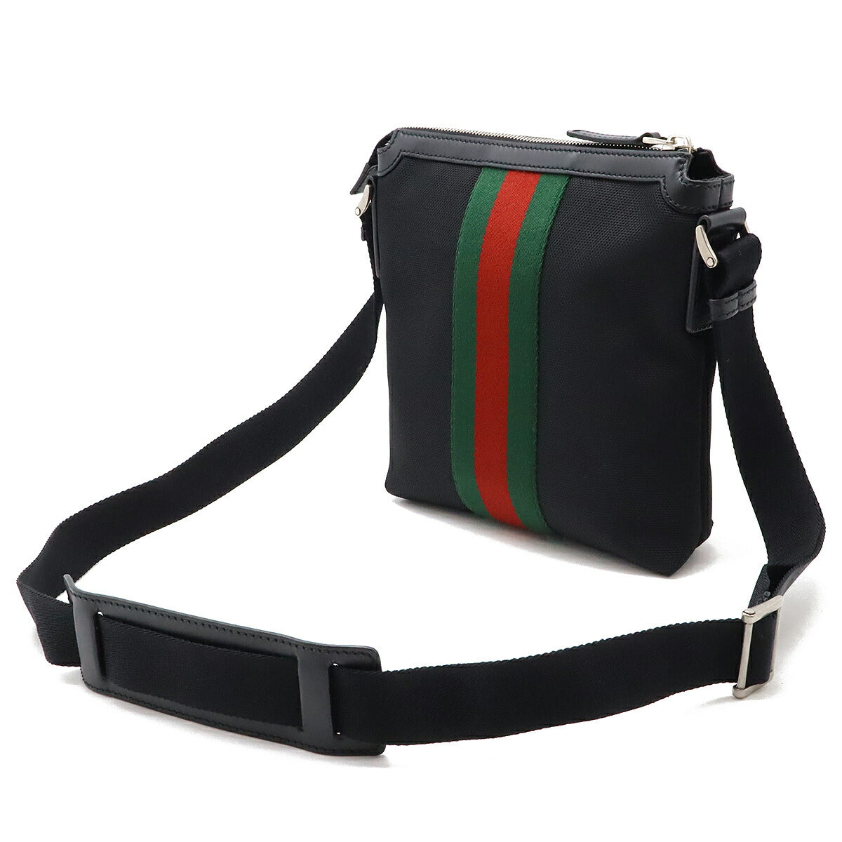 Gucci Nylon Canvas/Leather Sheline Line Shoulder Bag 631195
