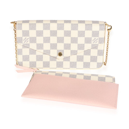 Louis Vuitton Louis Vuitton Damier Azur Canvas Félicie Pochette