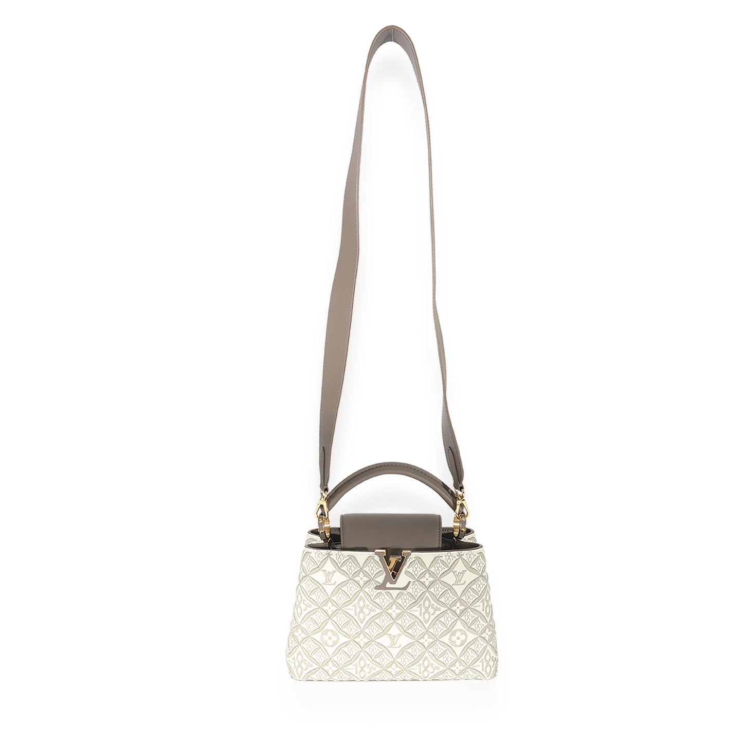 Louis Vuitton Louis Vuitton Taupe Leather Since 1854 Capucines BB