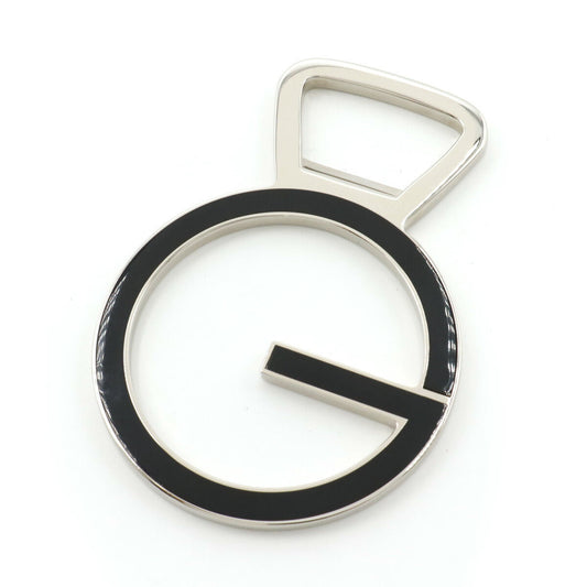 Gucci Metal Enamel G Mark Bottle Opener Silver Black Ivory Bottle Opener