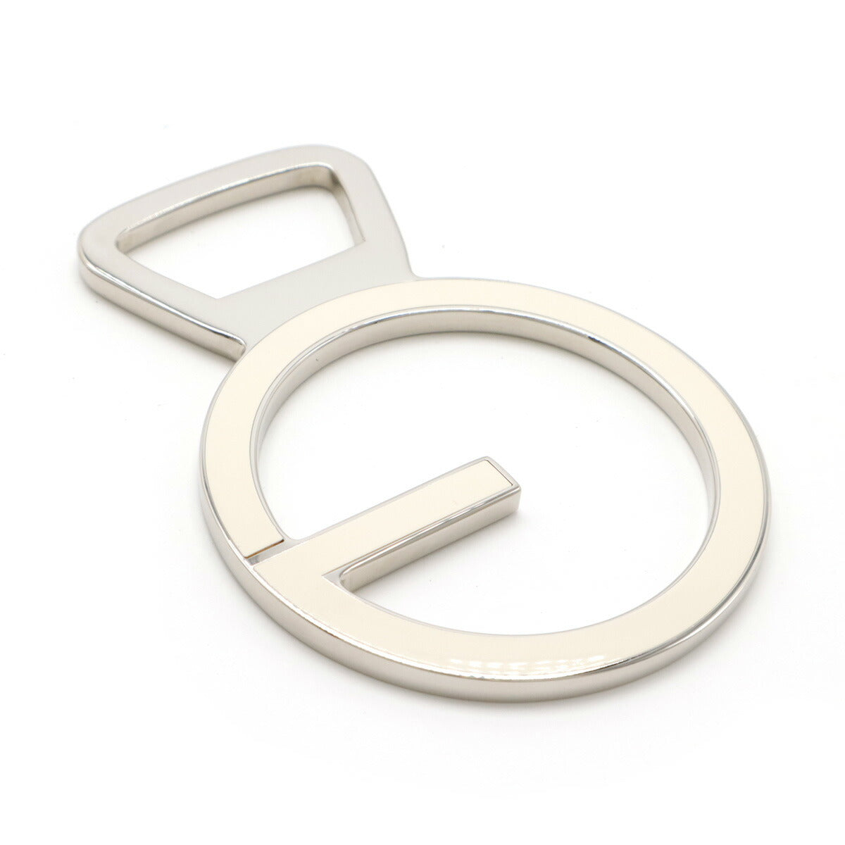 Gucci Metal Enamel G Mark Bottle Opener Silver Black Ivory Bottle Opener