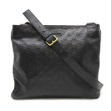 Gucci Guccissima Shoulder Bag Crossbody Leather Black 201446