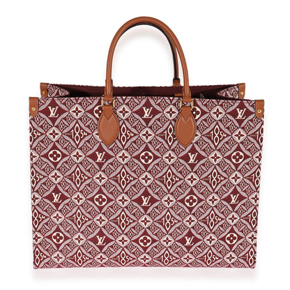 Louis Vuitton Louis Vuitton Bordeaux Jacquard Since 1854 Onthego GM