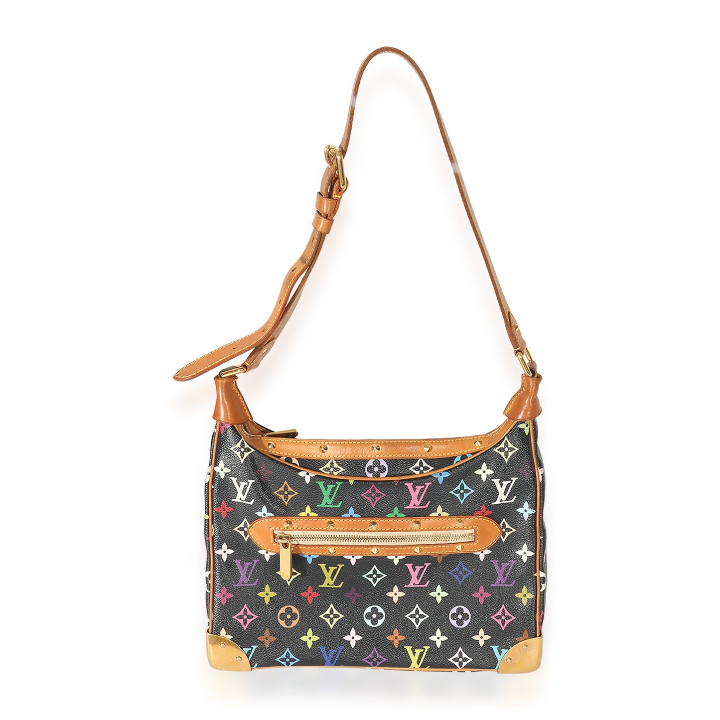 Louis Vuitton Louis Vuitton x Takashi Murakami Black Monogram Multicolore Boulogne