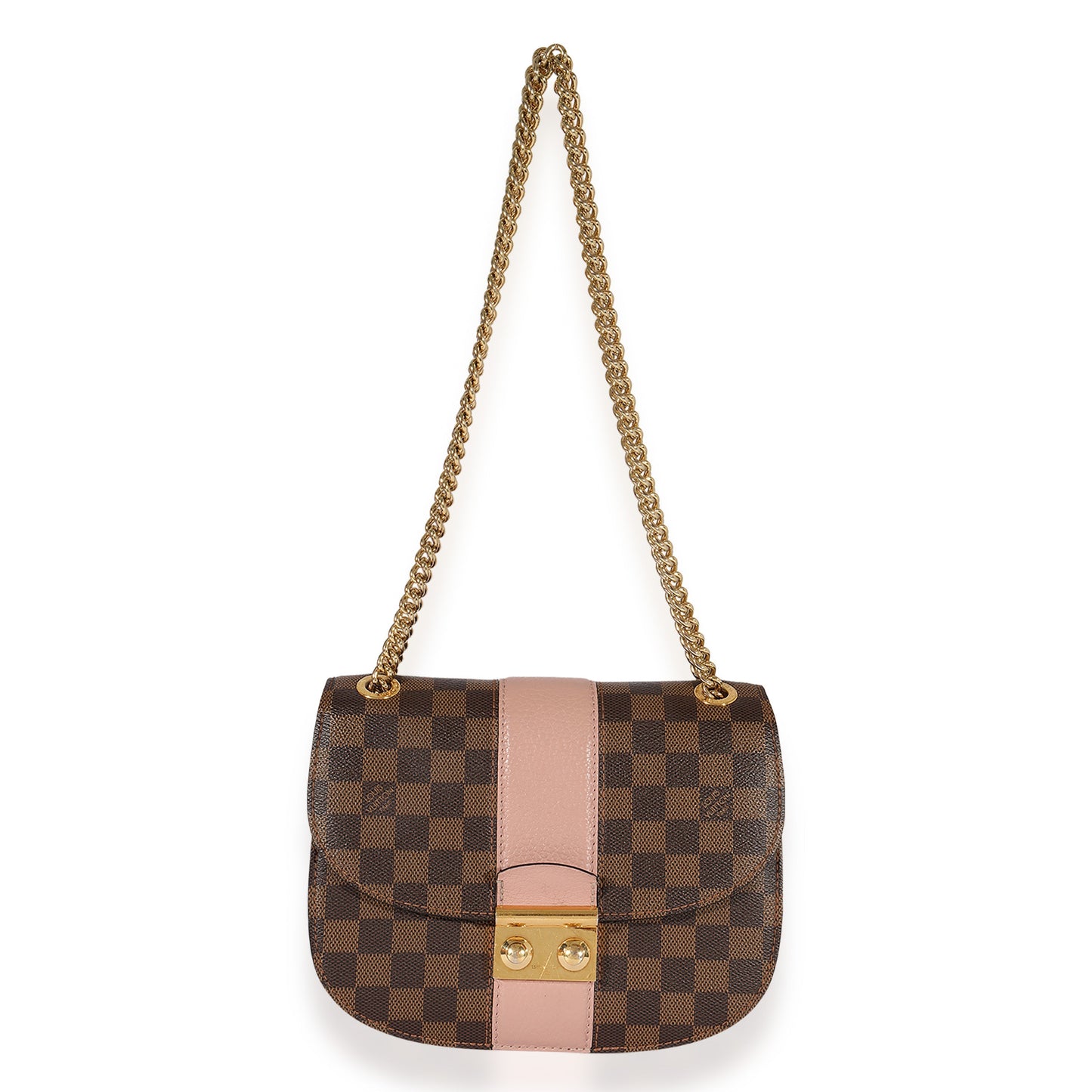 Louis Vuitton Louis Vuitton Damier Ebene & Magnolia Cuir Taurillon Wight Shoulder Bag