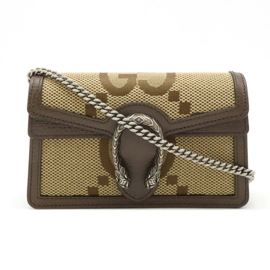 Gucci Canvas Dionysus Jumbo GG 2way Chain Super Mini Bag 476432