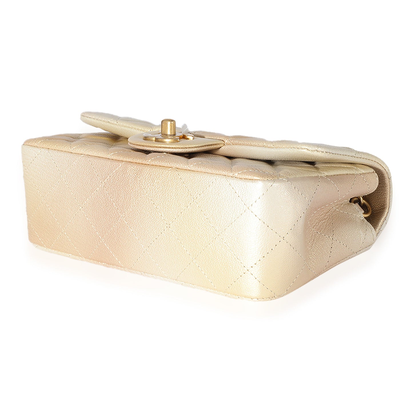 CHANEL 22C Metallic Ombre Quilted Lambskin Rectangular Mini Flap Bag
