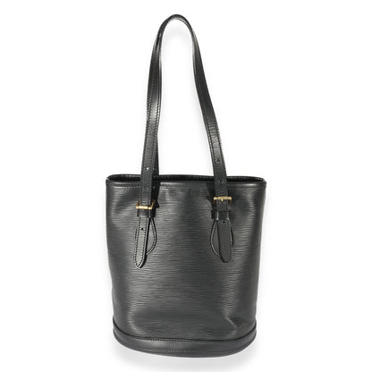 Louis Vuitton Louis Vuitton Black Epi Leather Petit Bucket Bag
