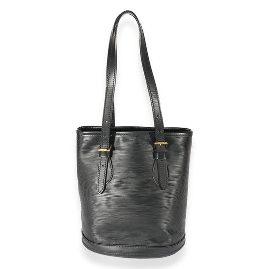 Louis Vuitton Louis Vuitton Black Epi Leather Petit Bucket Bag