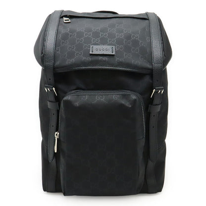 Gucci GG Nylon Leather Backpack