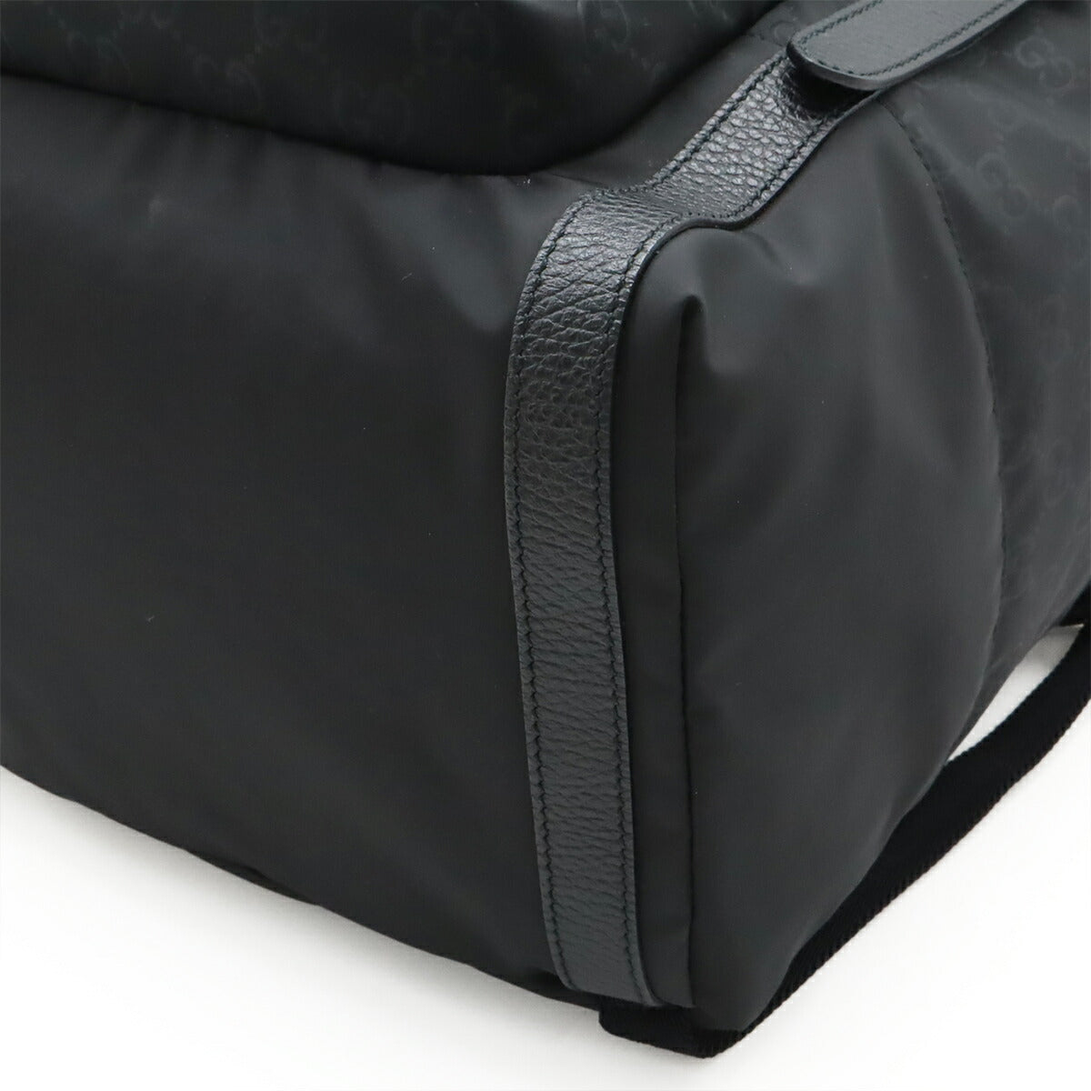 Gucci GG Nylon Leather Backpack