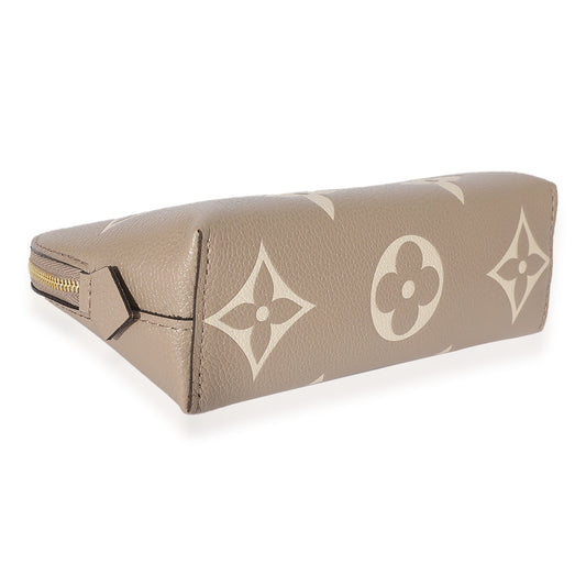 Louis Vuitton Louis Vuitton Cream Giant Monogram Pochette Cosmetique PM