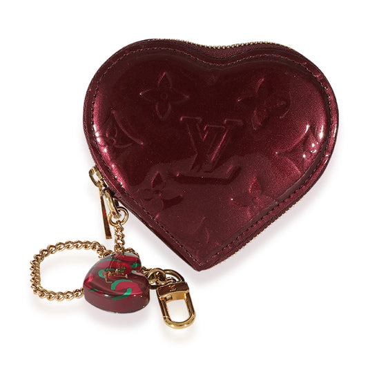 Louis Vuitton Louis Vuitton Amarante Monogram Vernis Coeur Heart Coin Purse