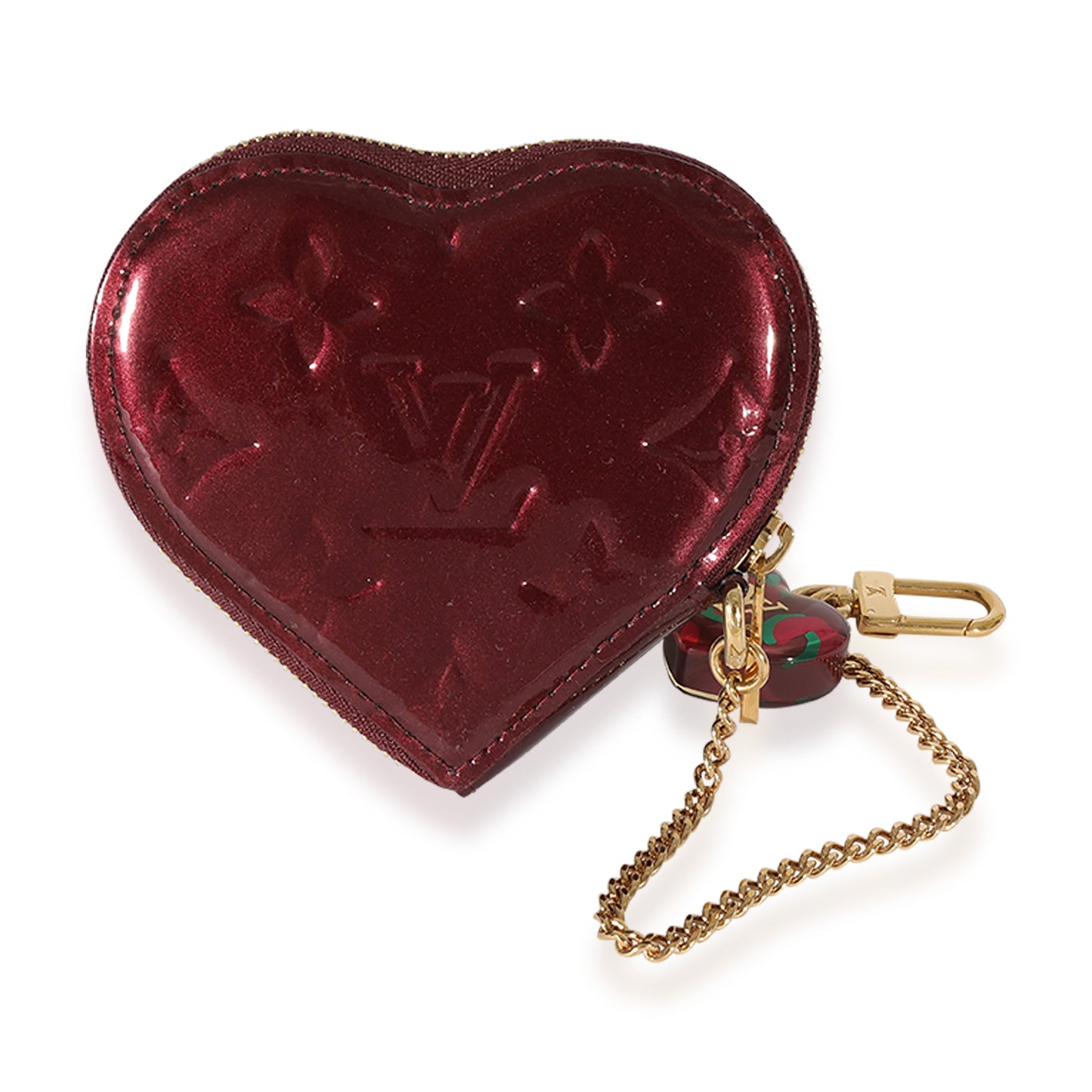 Louis Vuitton Louis Vuitton Amarante Monogram Vernis Coeur Heart Coin Purse