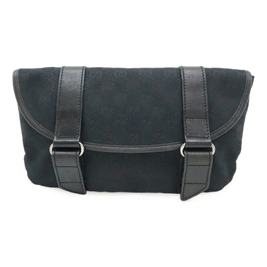 Gucci GG Canvas Leather Waist Bag