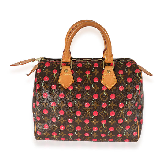 Louis Vuitton Louis Vuitton Monogram Cherry Speedy 25