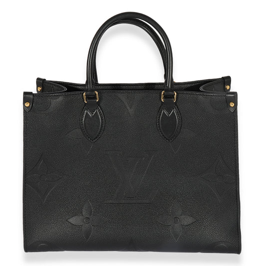 Louis Vuitton Louis Vuitton Black Empreinte Monogram Giant Onthego MM