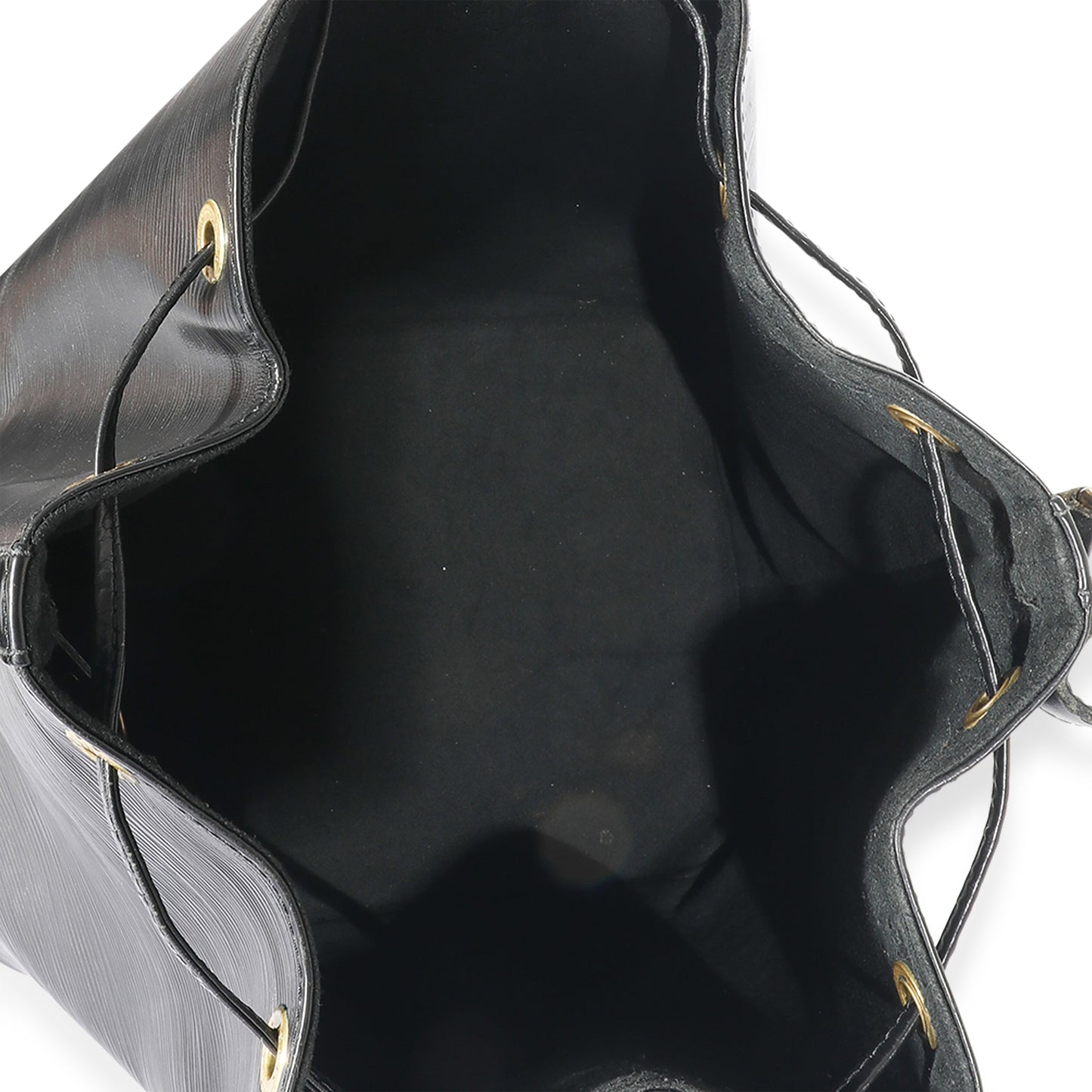 Louis Vuitton Louis Vuitton   Black Leather Epi Noe