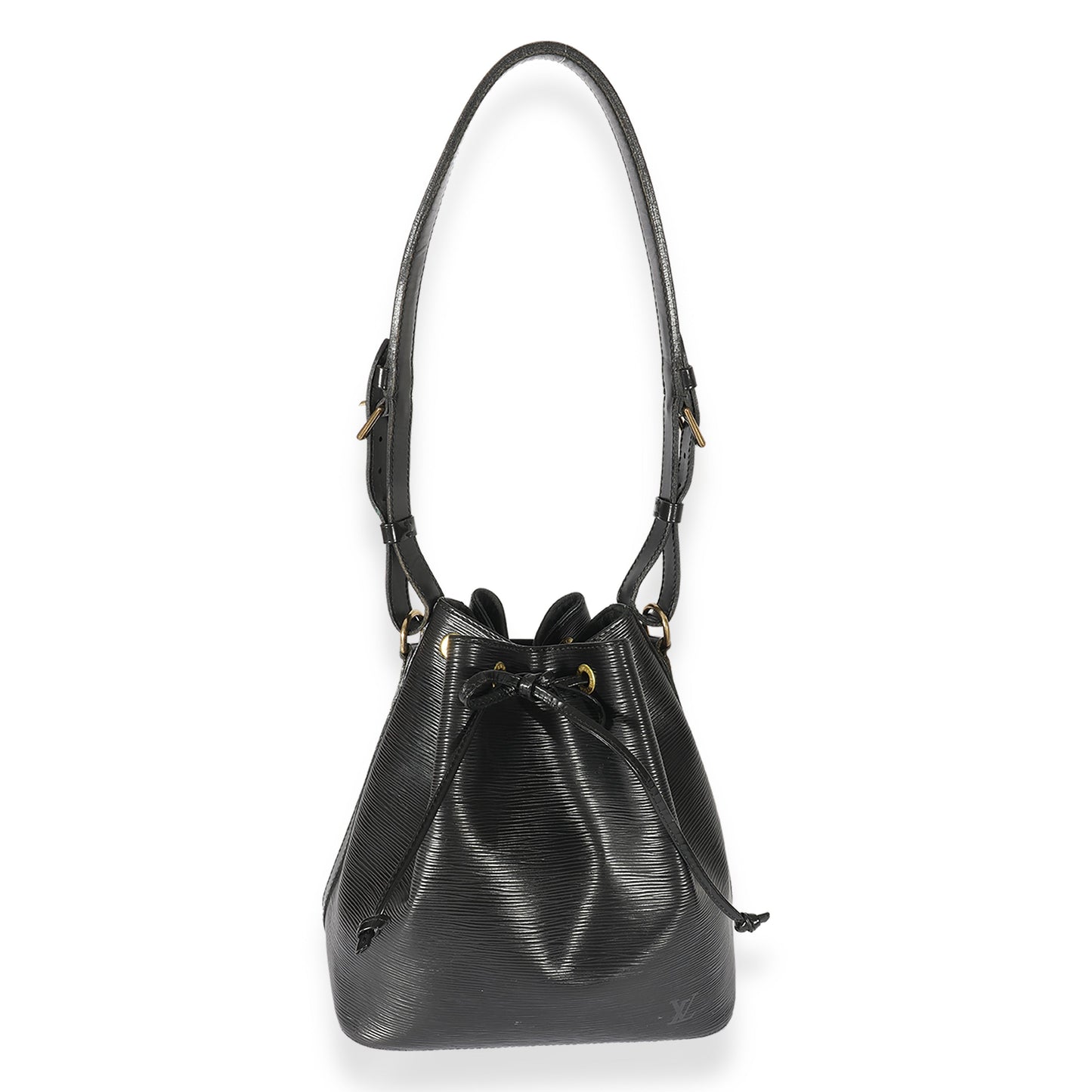 Louis Vuitton Louis Vuitton   Black Leather Epi Noe