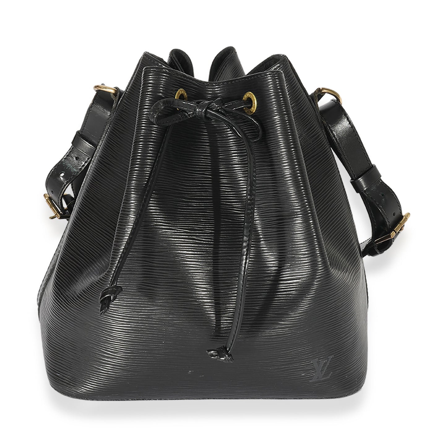 Louis Vuitton Louis Vuitton   Black Leather Epi Noe