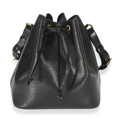 Louis Vuitton Louis Vuitton   Black Leather Epi Noe