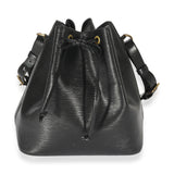 Louis Vuitton Louis Vuitton   Black Leather Epi Noe