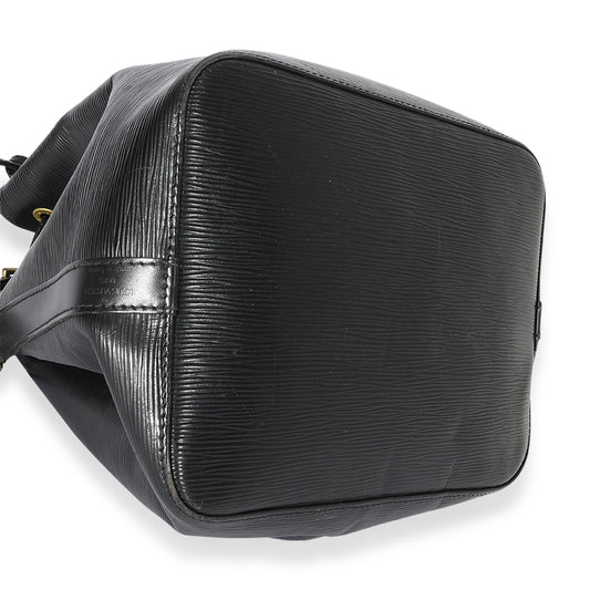Louis Vuitton Louis Vuitton   Black Leather Epi Noe