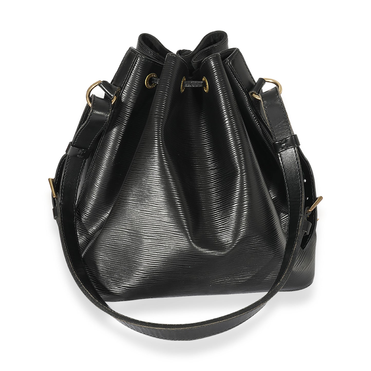 Louis Vuitton Louis Vuitton   Black Leather Epi Noe