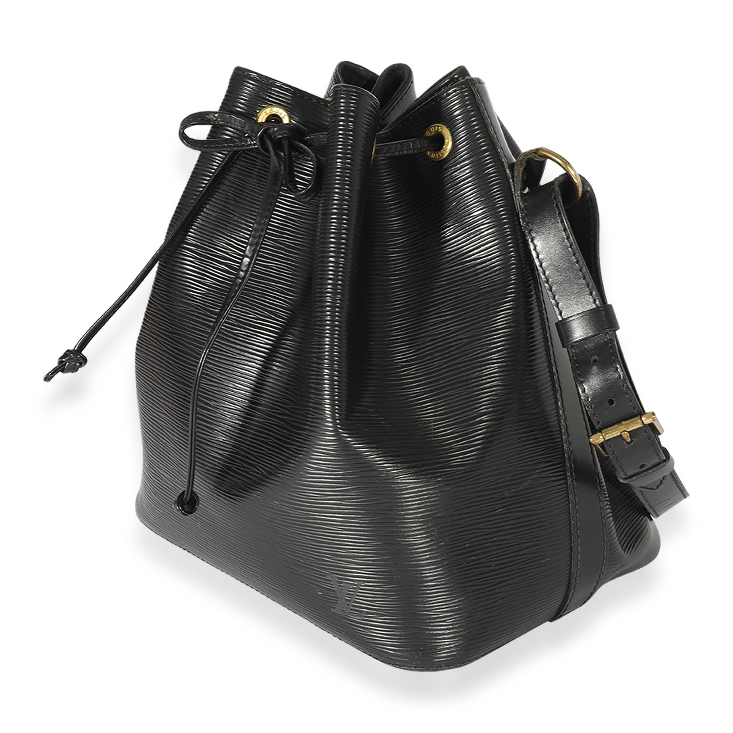 Louis Vuitton Louis Vuitton   Black Leather Epi Noe