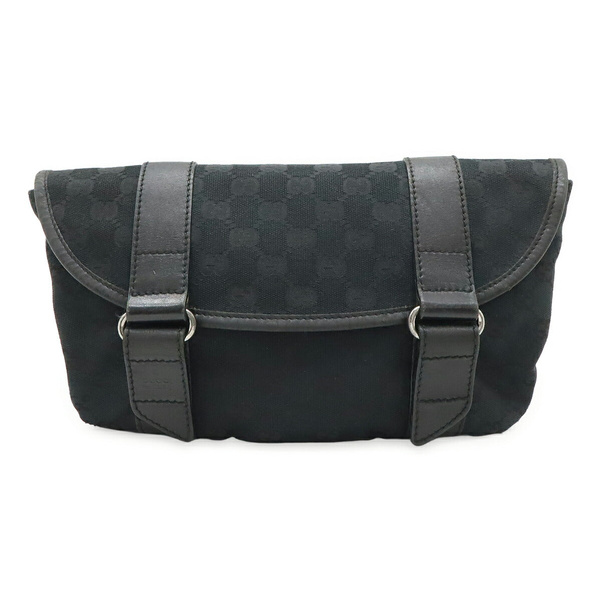 Gucci GG Canvas Leather Waist Bag