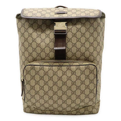 Gucci GG Supreme Canvas Leather Backpack