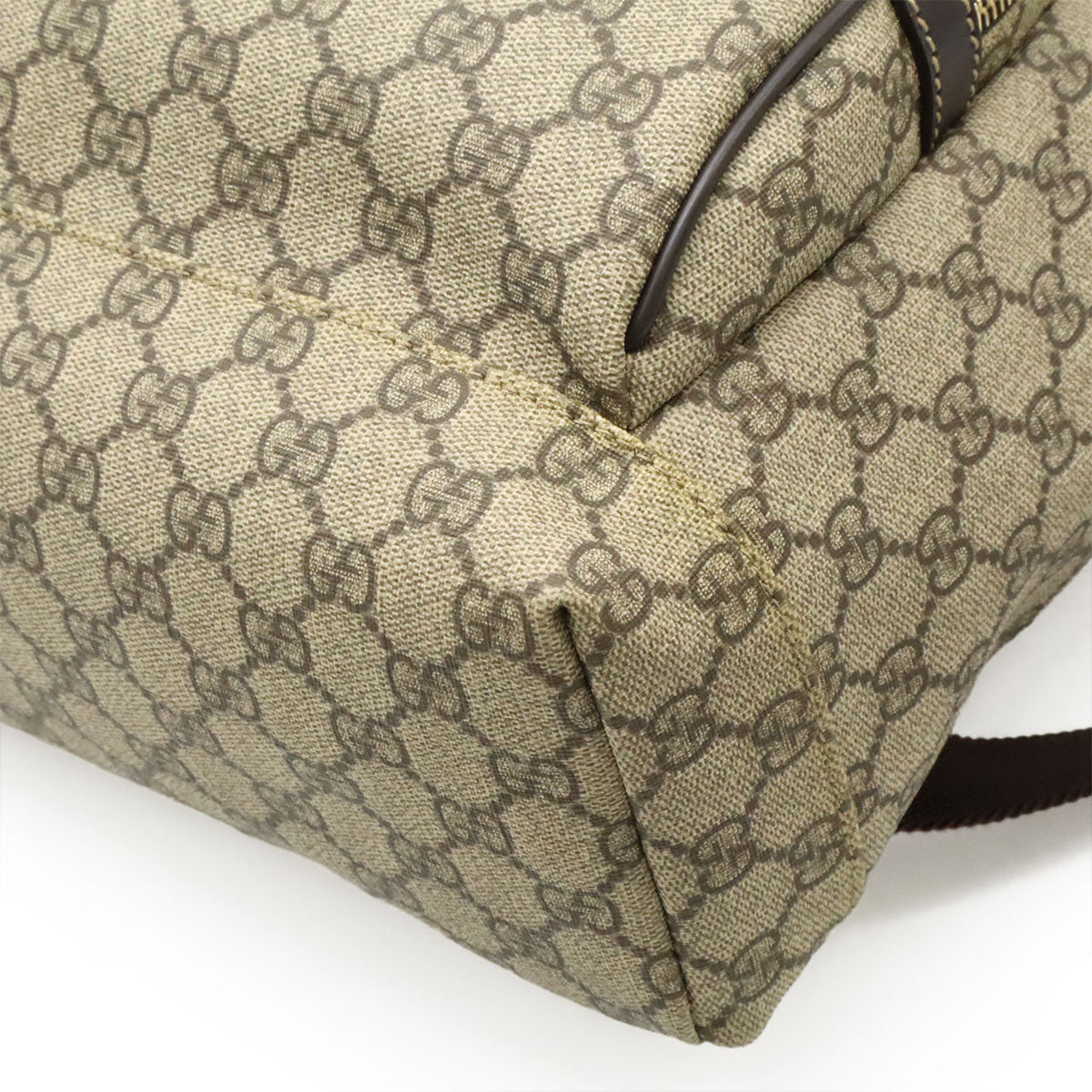 Gucci GG Supreme Canvas Leather Backpack