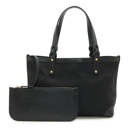 Gucci GG Canvas Leather Tote Bag