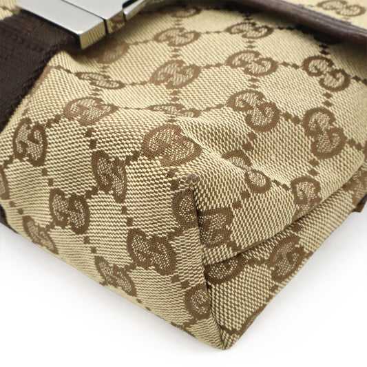 Gucci GG Canvas Leather Waist Bag