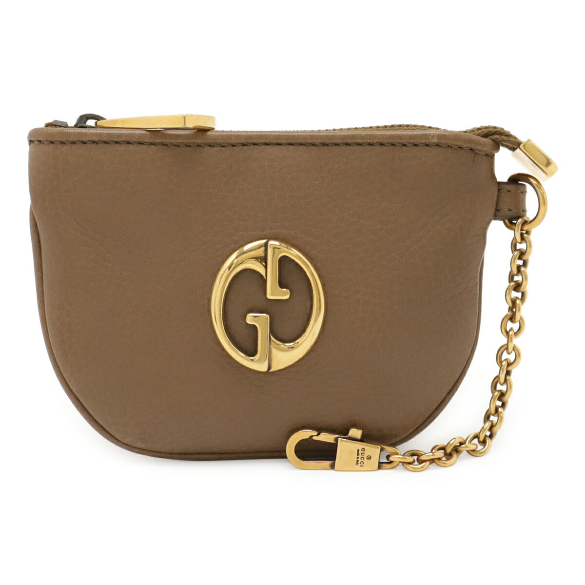 Gucci Double G Detail Leather Coin Purse