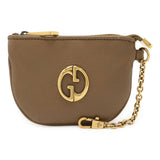 Gucci Double G Detail Leather Coin Purse