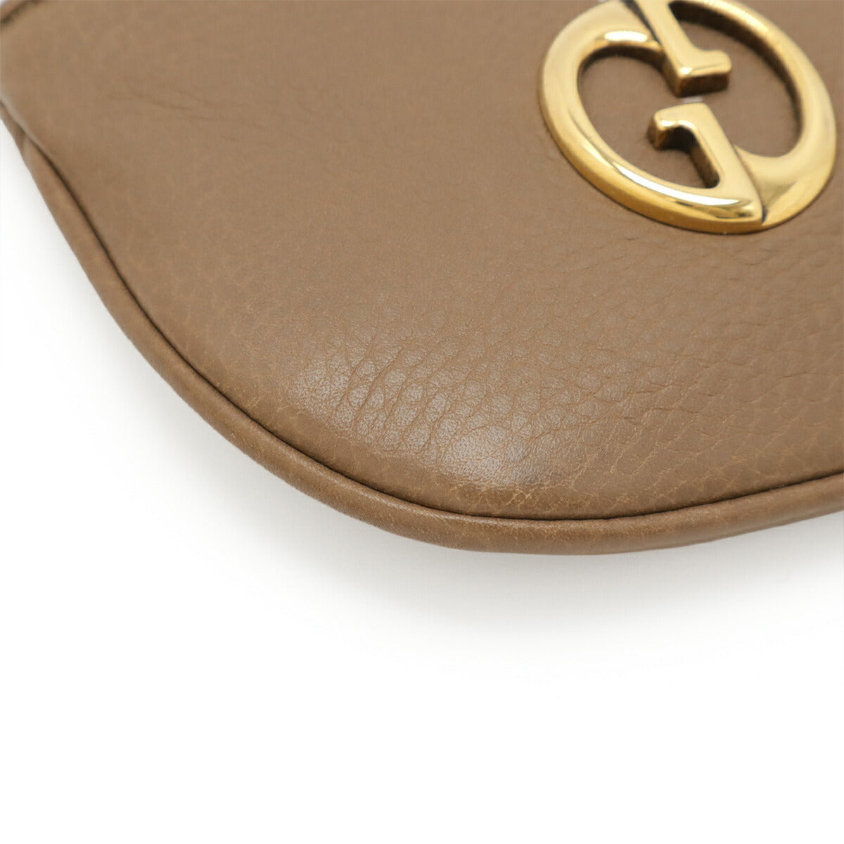 Gucci Double G Detail Leather Coin Purse