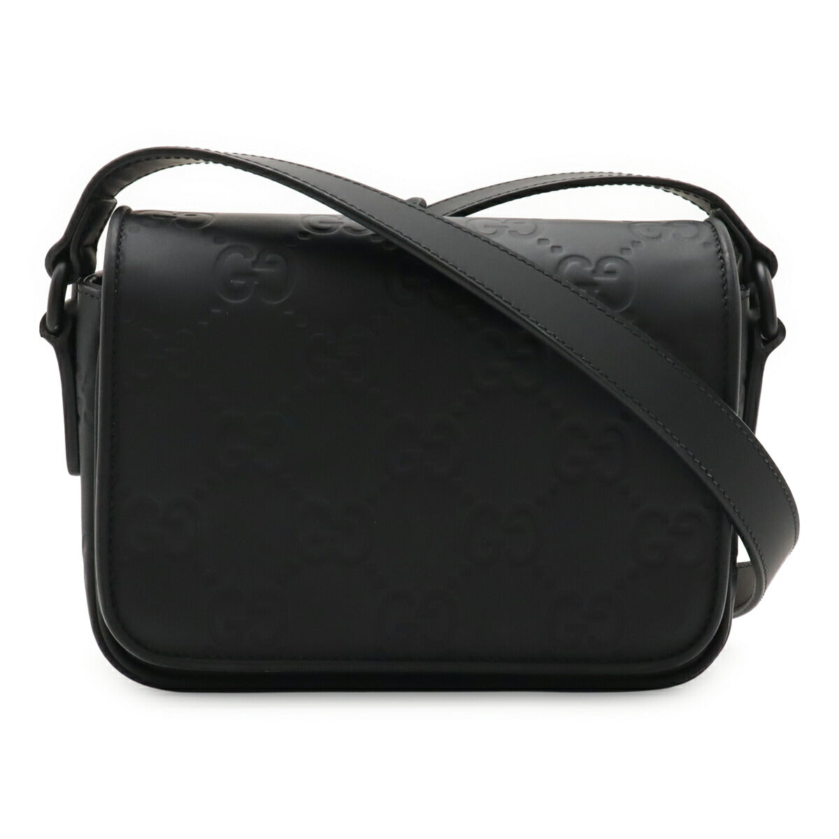 Gucci GG Rubber Effect Leather Shoulder Bag