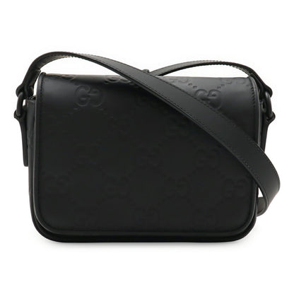 Gucci GG Rubber Effect Leather Shoulder Bag