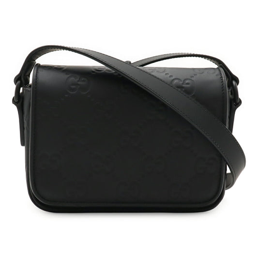 Gucci GG Rubber Effect Leather Shoulder Bag